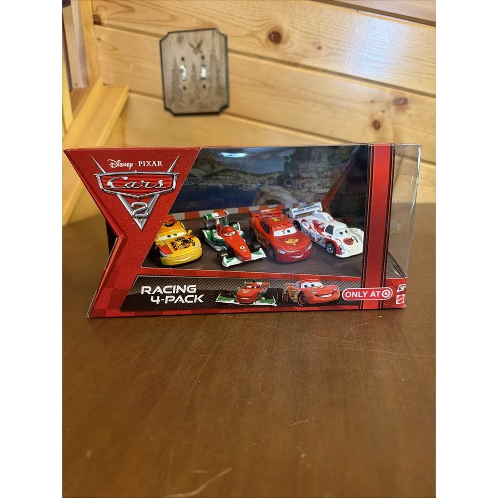 NEW DISNEY PIXAR CARS 2 RACING SHU TODOROKI, BERNOULLI, MIGUEL, McQUEEN 4 PACK